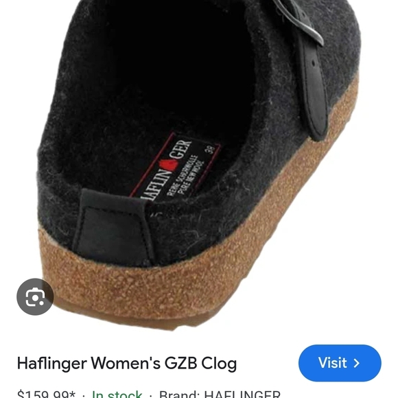 Haflinger Women's German Navy Wool Clog 38 - Picture 1 of 1
